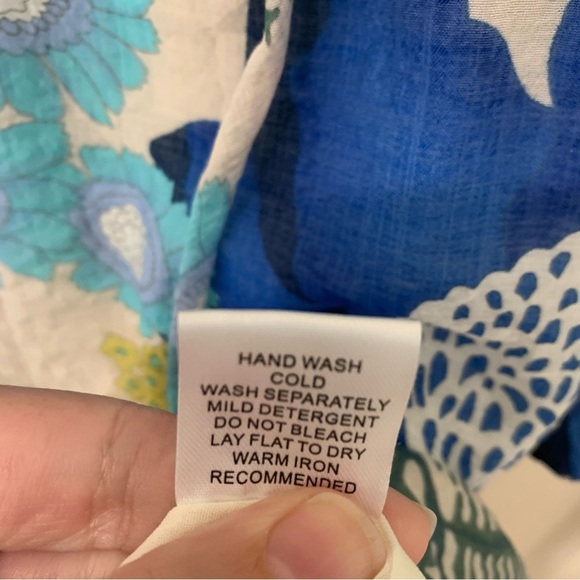 Jade Melody Tam Women’s Puff Sleeve Floral Print Flowy Blouse Size XL - Picture 7 of 10